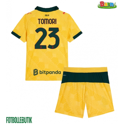 AC Milan Fikayo Tomori #23 Tredjeställ Barn 2025-26 Kortärmad (+ Korta byxor)